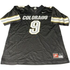 Vintage Nike Team Colorado Buffaloes College Football Jersey #9 Size L USA NCAA